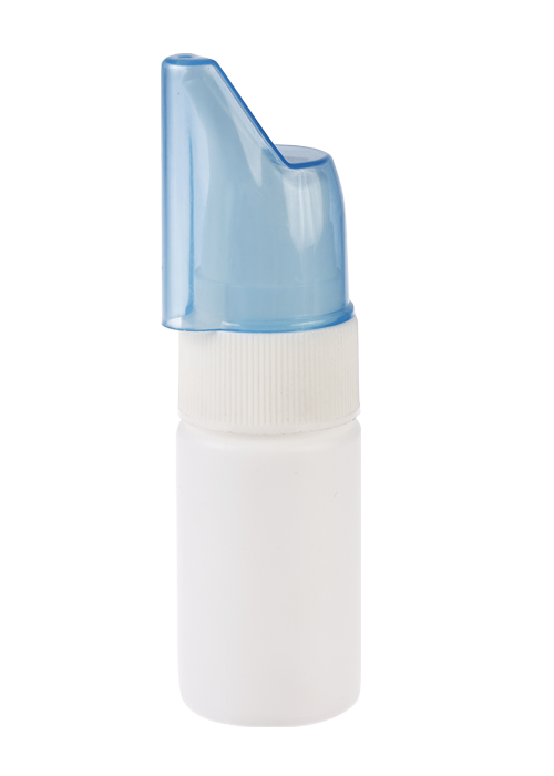 Flacon cu pulverizare pentru rinită PE de 60 ml. Flacon cu soluție salină