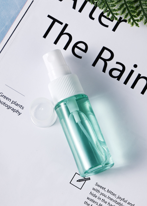 Flacon pulverizator transparent verde PET de 60 ml