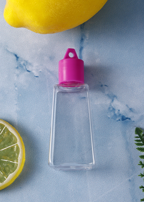 Flacon trapezoidal cu cârlig transparent PET de 30 ml