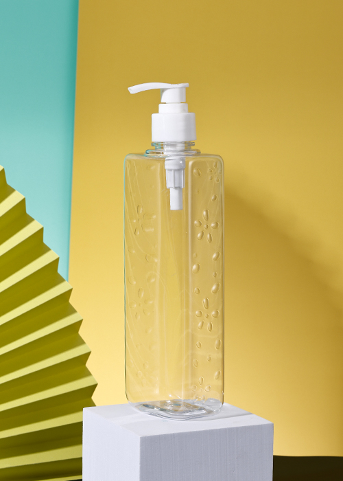 Flacon de dezinfectant pentru mâini cu pompă de loțiune transparentă PET de 400 ml