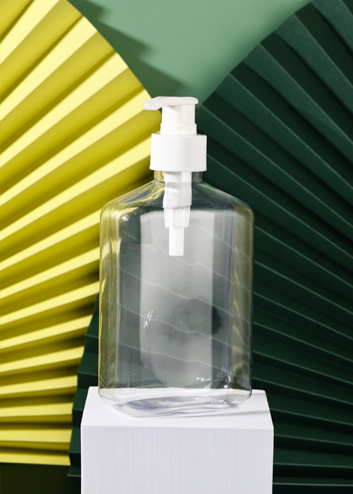 Flacon plat cu pompă de loțiune transparentă PET de 400 ml