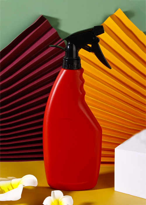 Flacon roșu cu aerograf de mână de 450 ml PE