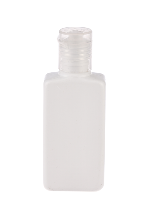 Flacon pătrat plat cu capac de 30-60 ml
