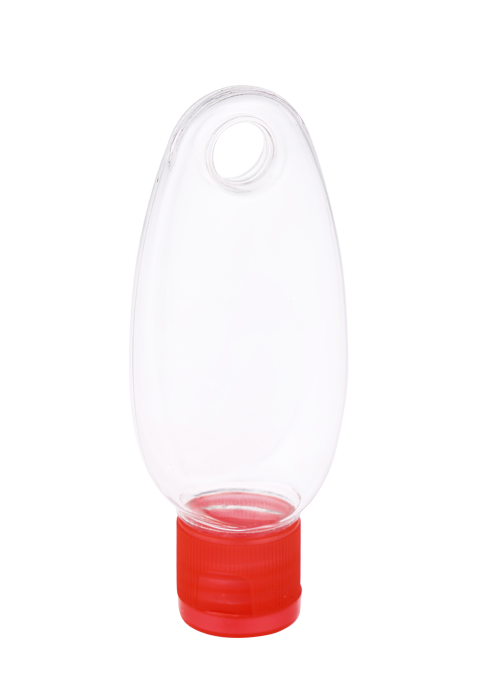 Flacon cu cârlig cu susul în jos, cu gel transparent PETG de 30 ml