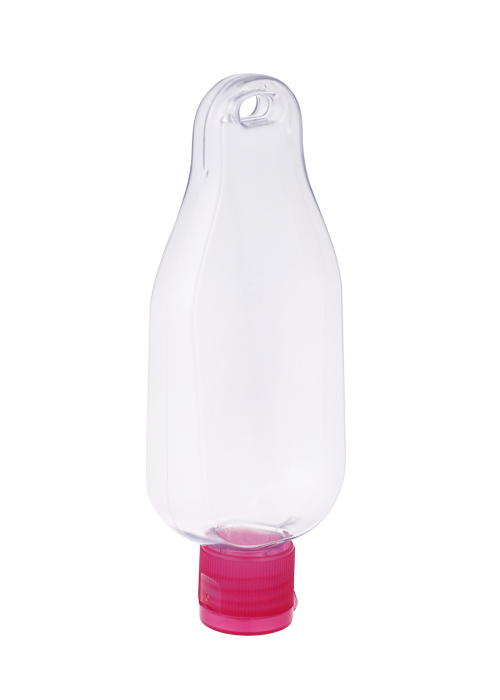 Flacon cu cârlig cu capul în jos PETG de 50-60 ml flacon flip pentru dezinfectant pentru mâini cu gel de unică folosință
