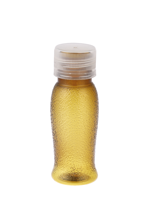 Flacon PET maro tutun de 30 ml Sticla în formă de talie