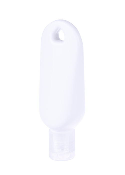 Flacon cu cârlig pentru flacon răsturnat din PE de 30 ml, cu capac rabatabil