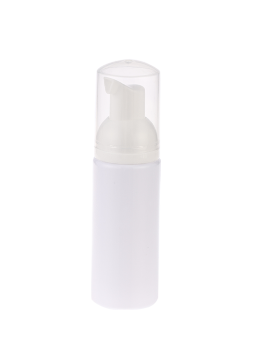 60-150 ml sticla cu pompă de presiune cu spumă PET cu capac mare cilindric alb sticla de sterilizare cu alcool