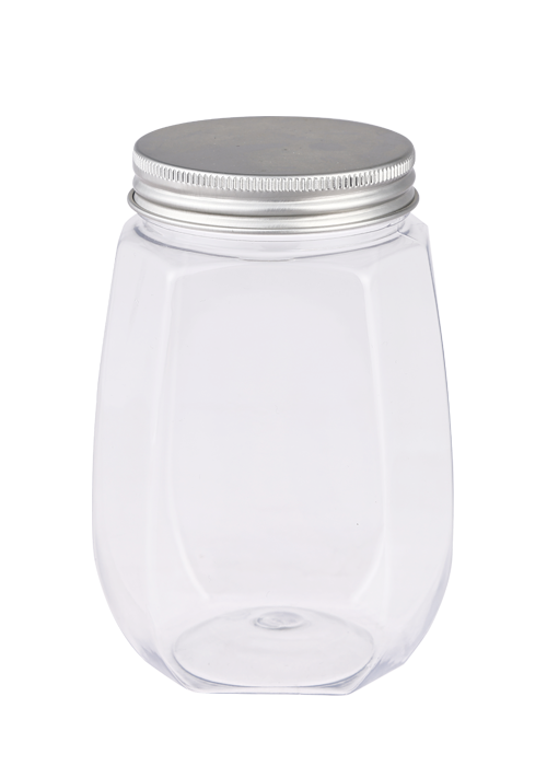 200-400ml PET capac din aluminiu sticla rotunda pentru ambalare nuci alimentare