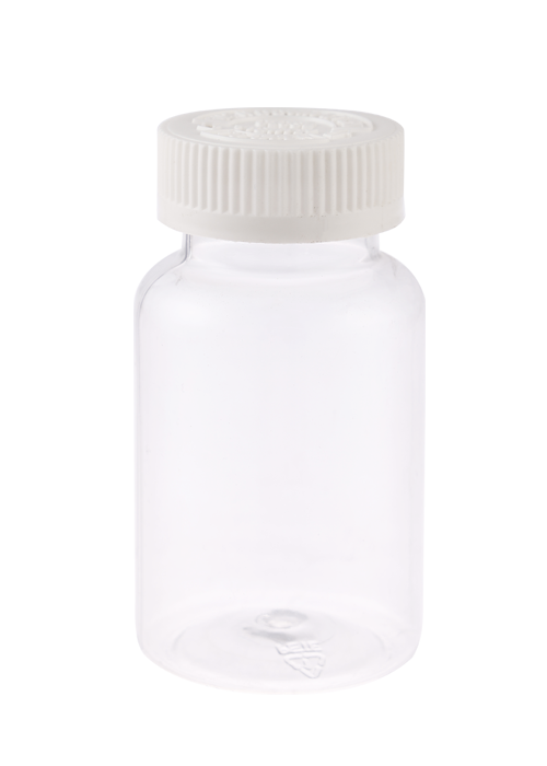 Flacon de produs de sănătate cu capsule PET de 150 ml cu capac cu filet de presiune
