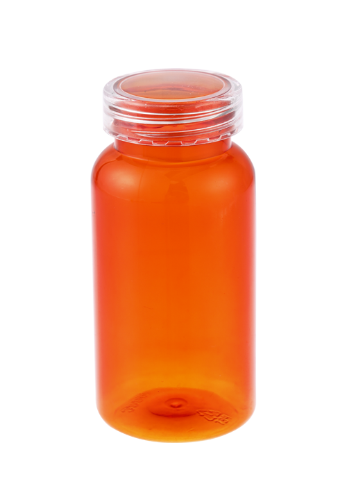 Capsă transparentă PS de 150 g cu flacon cu capsule pentru produse de sănătate PET