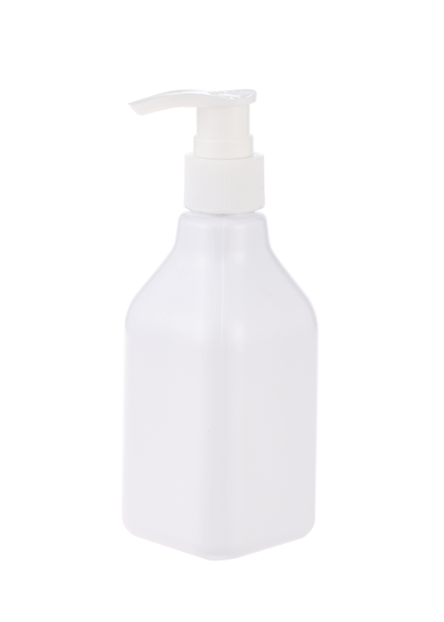 Flacon de dezinfectant pentru mâini cu pompă de loțiune albă PET de 300 ml