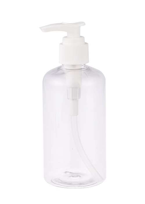 Flacon dezinfectant pentru mâini cu pompă de loțiune cu gel transparent PET de 500 ml