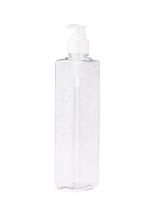 Flacon cu pompă de presiune cu loțiune cu gel transparent PET de 300-500 ml flacon dezinfectant pentru mâini