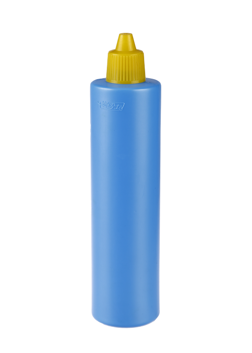 Flacon de curățare cilindric drept PE de 300 ml