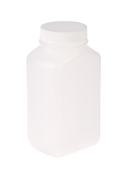 Sticlă pătrată solidă din PE de 200 ml